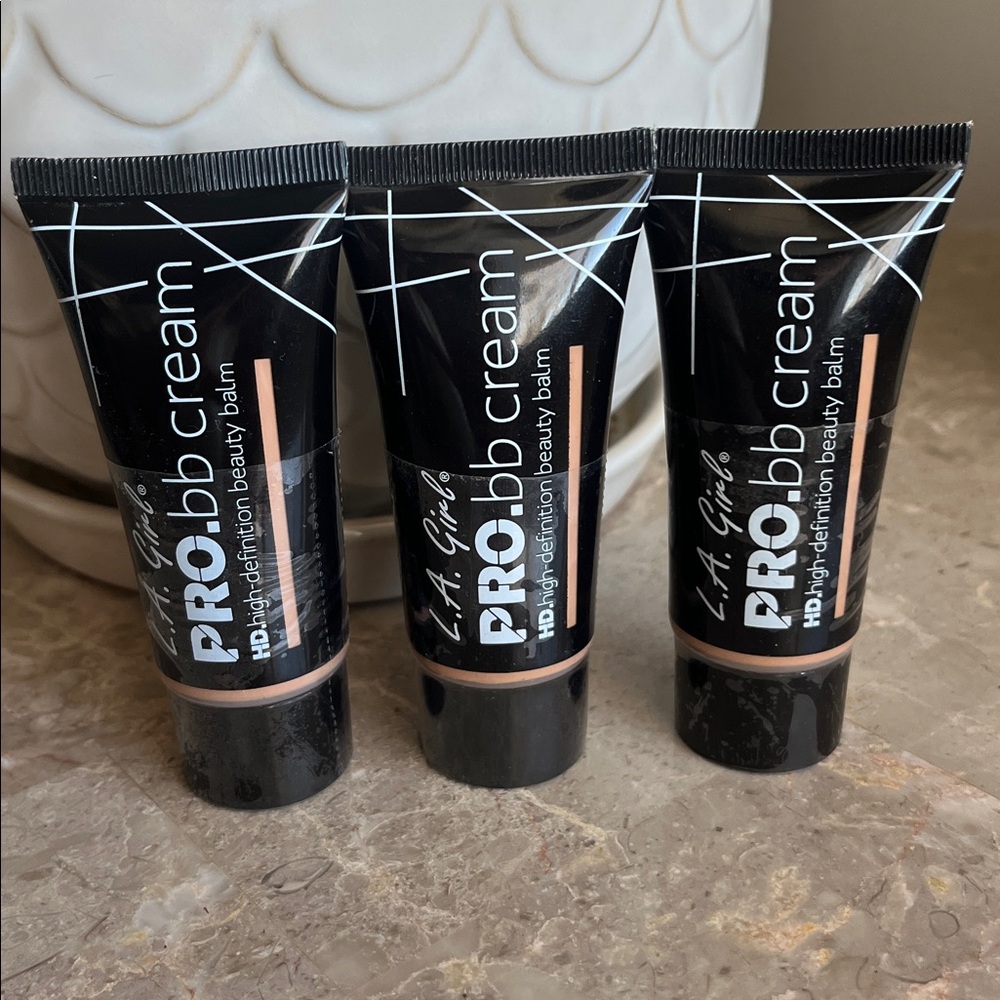 LA GIRL HD LOT of 3 PRO BB CREAM Medium Shade GBB945 1oz, NEW/SEALED
